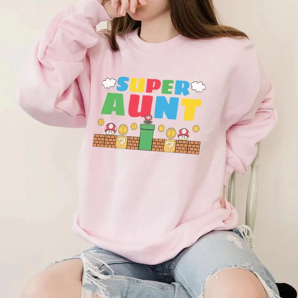 Super Uncle Super Aunt Custom Crew Neck Sweatshirt Anniversary Gift - Image 3