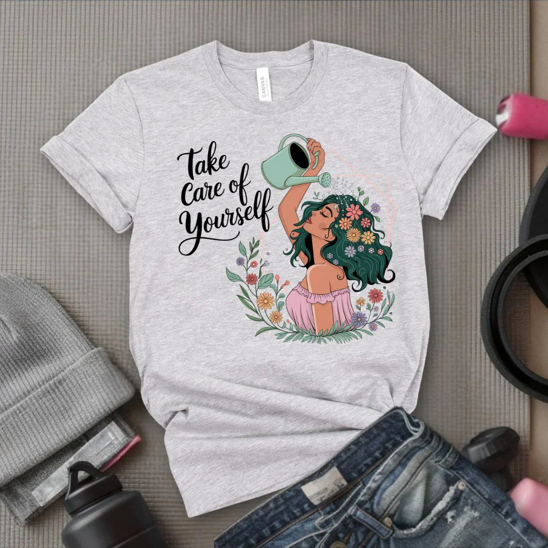 Take Care Of Yourself - Feminist T-Shirt - Women Empowerment Tee - Bella Canvas 3001 - Image 2