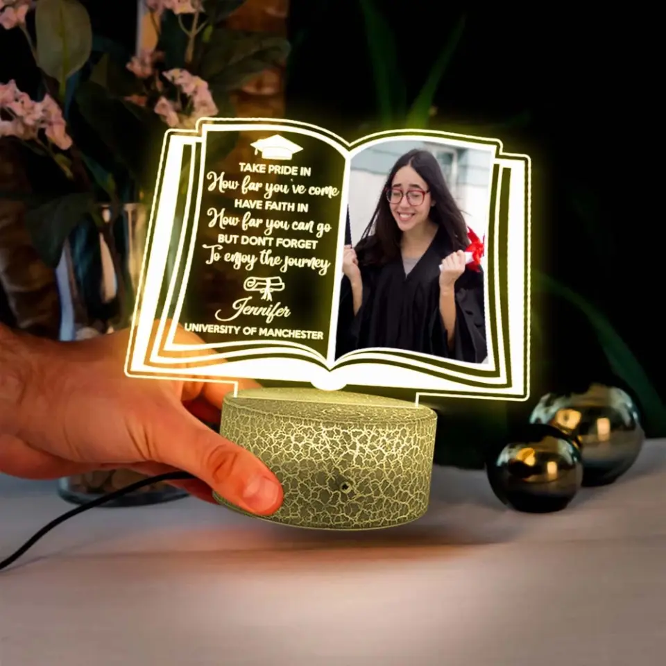 Take Pride In How Far You've Come Personalized Led Light - Image 3