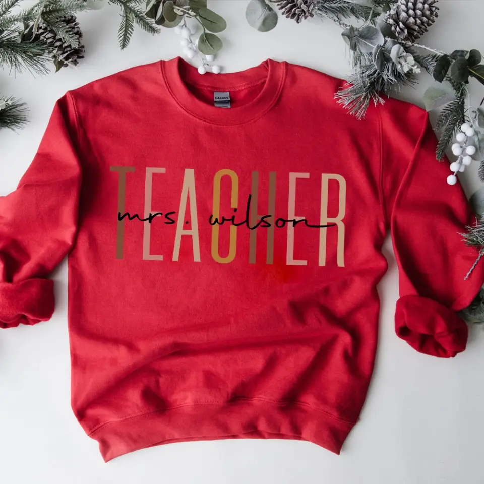 Teacher Life, Standard Crew Neck Sweatshirt, Gift For Teacher | 310IHPNPTS1122 - Image 4