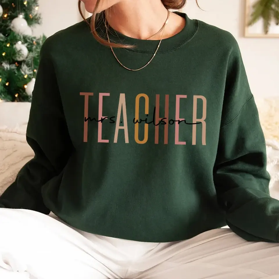 Teacher Life, Standard Crew Neck Sweatshirt, Gift For Teacher | 310IHPNPTS1122 - Image 9