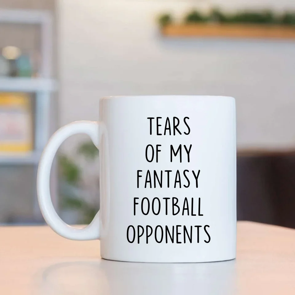 Tears of my Fantasy Football Opponents - Funny Football Saying Coffee Mug - Game Day Gift for Football Lovers, Fans - Image 4