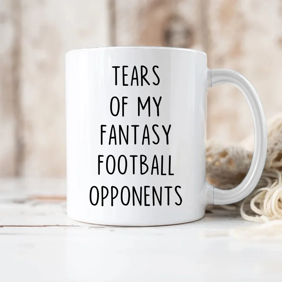 Tears of my Fantasy Football Opponents - Funny Football Saying Coffee Mug - Game Day Gift for Football Lovers, Fans - Image 9