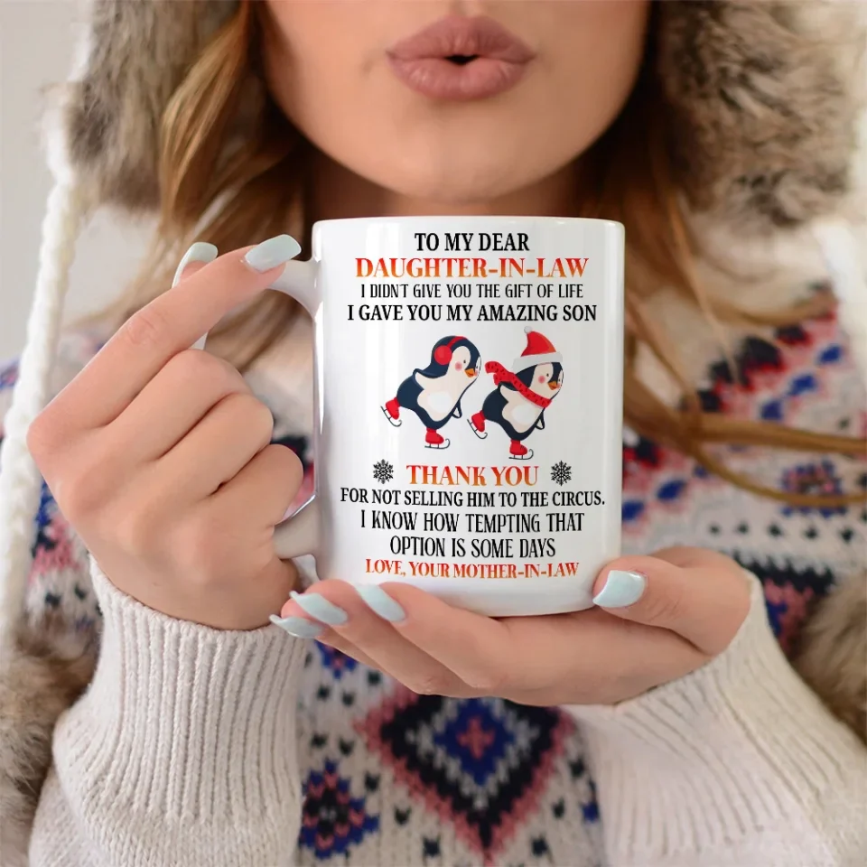 Thank You Daughter-in-law - White Mug - Daughter-in-law Gifts - Image 9