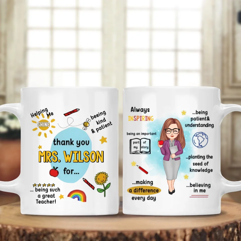 Thank You For Being Such A Great Professor - 11oz 15oz White Mug - Gift For Professor Teacher - Image 12