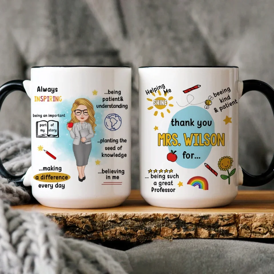 Thank You For Being Such A Great Professor - 11oz 15oz White Mug - Gift For Professor Teacher - Image 14