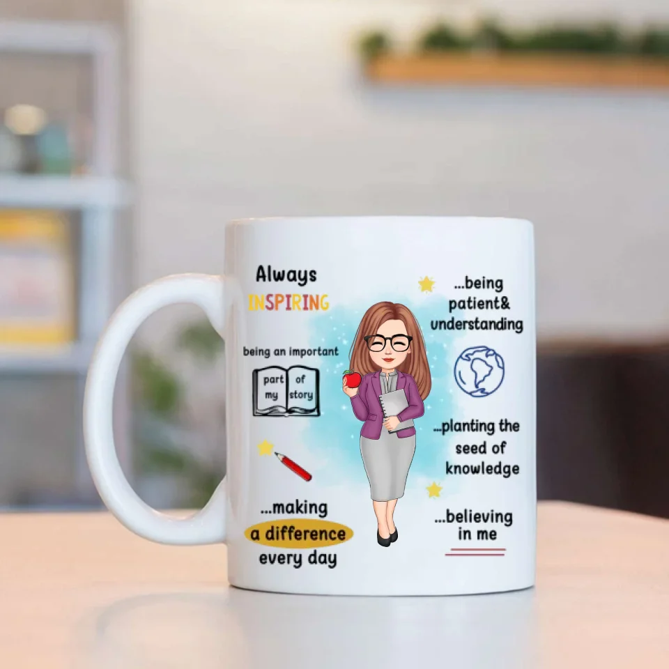 Thank You For Being Such A Great Professor - 11oz 15oz White Mug - Gift For Professor Teacher - Image 3