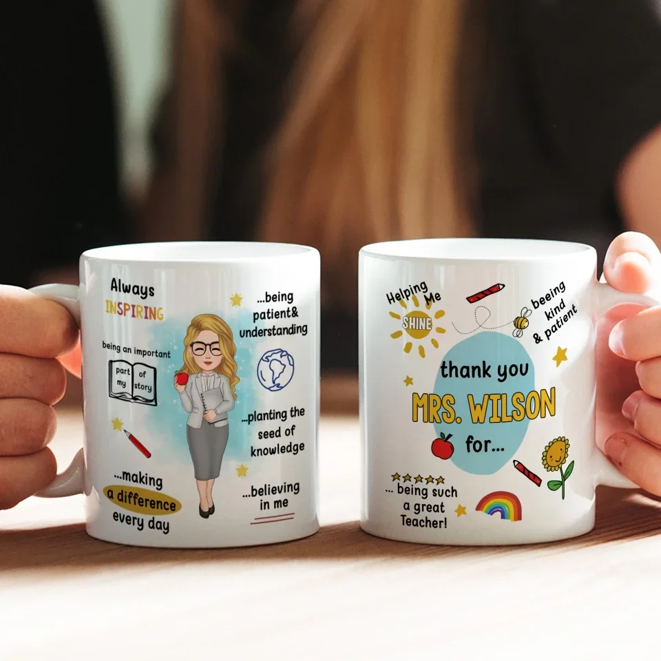 Thank You For Being Such A Great Professor - 11oz 15oz White Mug - Gift For Professor Teacher - Image 4