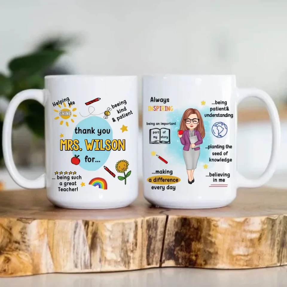 Thank You For Being Such A Great Professor - 11oz 15oz White Mug - Gift For Professor Teacher - Image 6