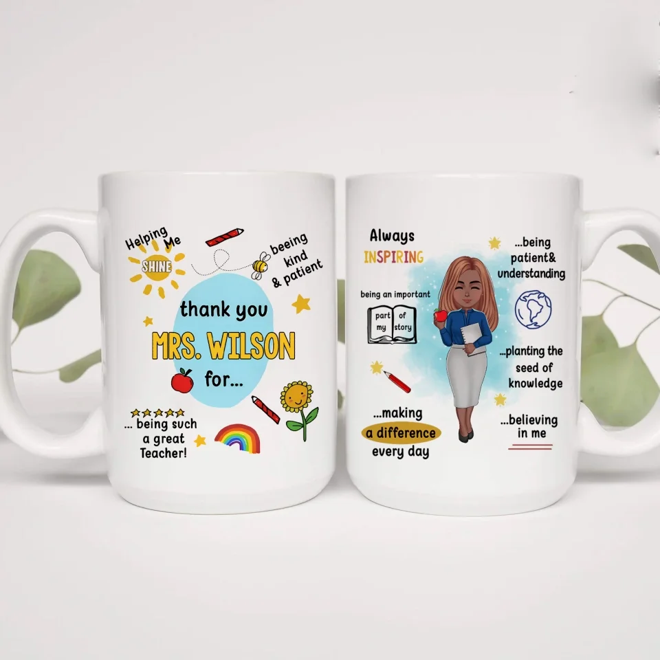 Thank You For Being Such A Great Professor - 11oz 15oz White Mug - Gift For Professor Teacher - Image 9