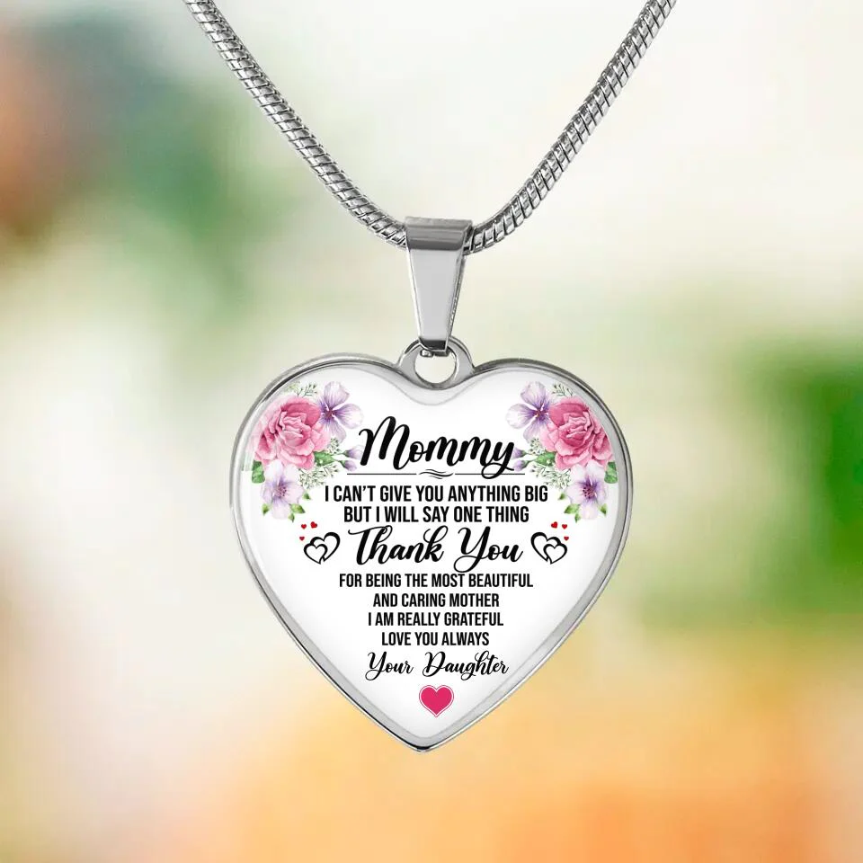 Thank You For Being The Most Beautiful And Caring Mother Personalized Necklace - Image 3