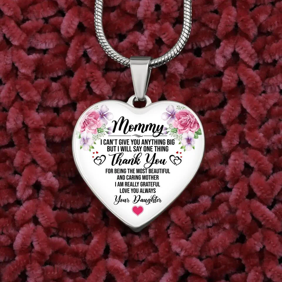 Thank You For Being The Most Beautiful And Caring Mother Personalized Necklace - Image 4