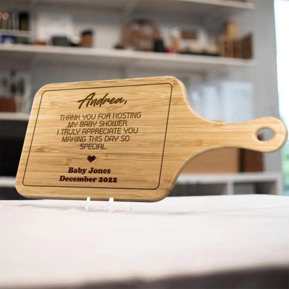 Thank You for Hosting My Baby Shower Cutting Board - Image 3