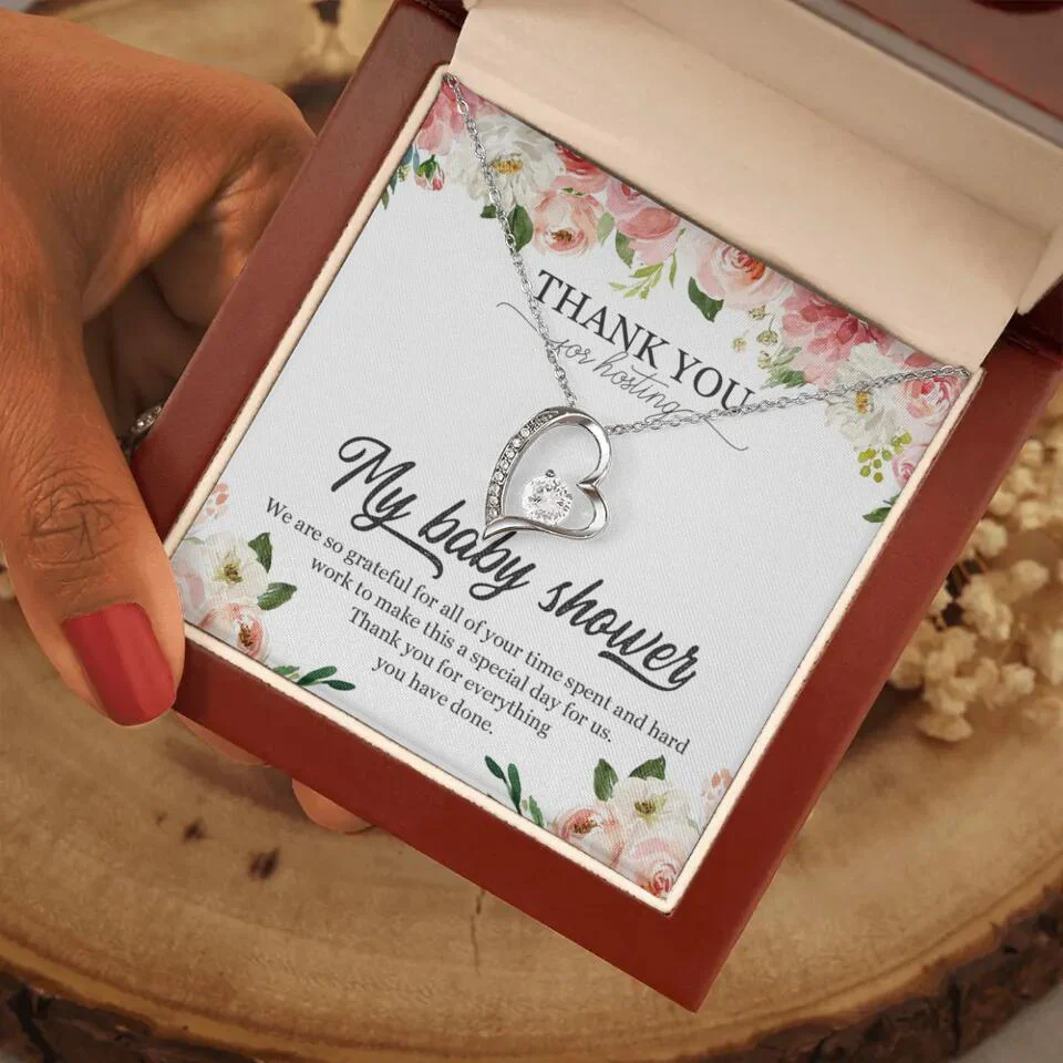 Thank You for Hosting My Baby Shower Special Necklace Appreciation Gift - Image 20