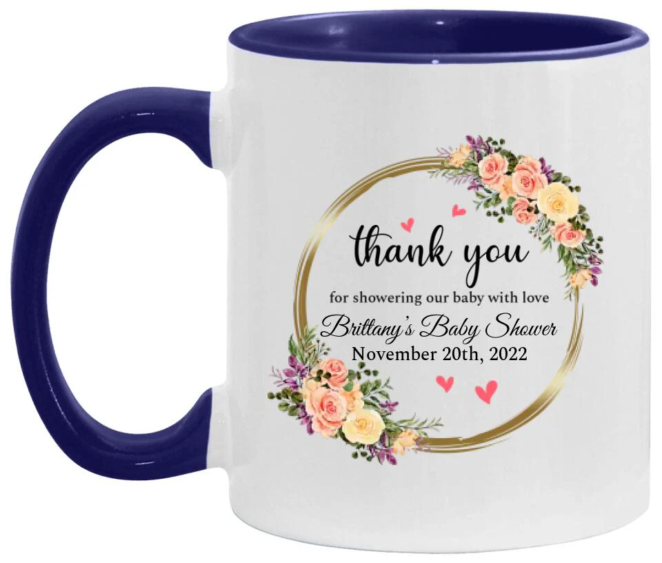 Thank You for Showering Our Baby With Love Personalized Ceramic Mug - Image 7