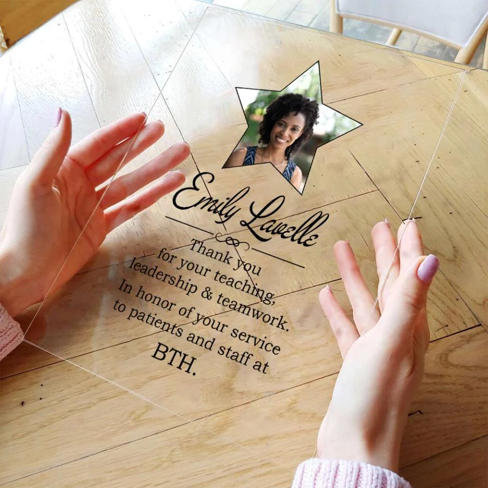 Thank You For Your Teaching Leadership And Teamwork - Personalized Acrylic Plaque - Gift for Boss or Coworker - Image 4