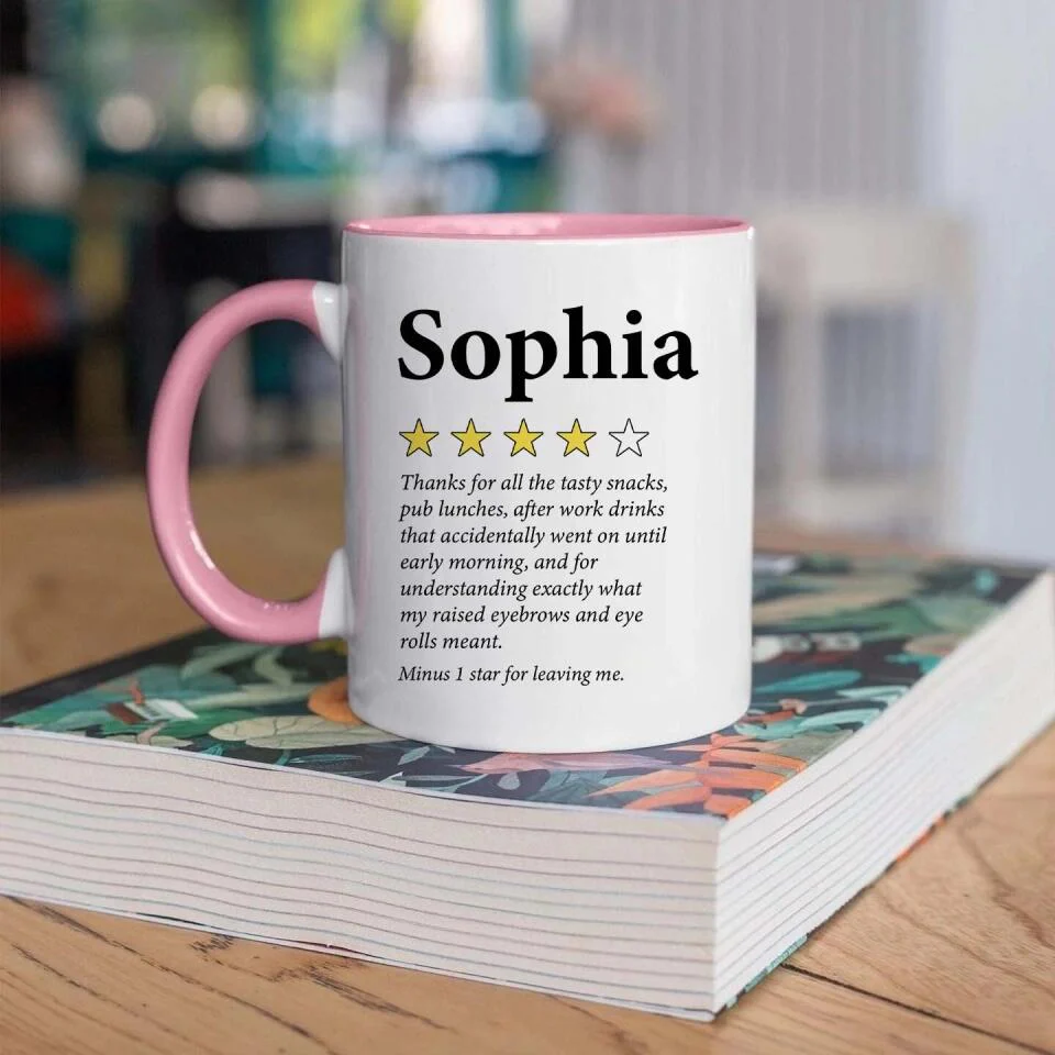 Thanks For All The Tasty Snacks Pub Lunches After Work Personalized Mug Farewell Gift - Image 5