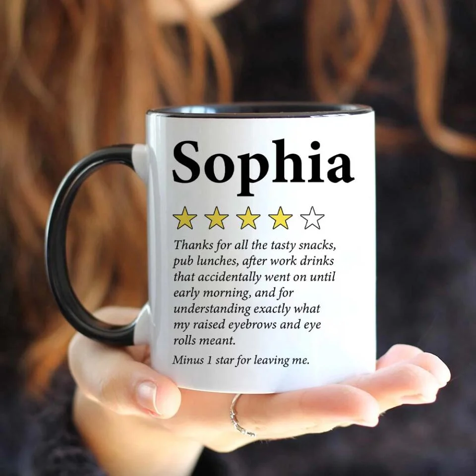 Thanks For All The Tasty Snacks Pub Lunches After Work Personalized Mug Farewell Gift - Image 6