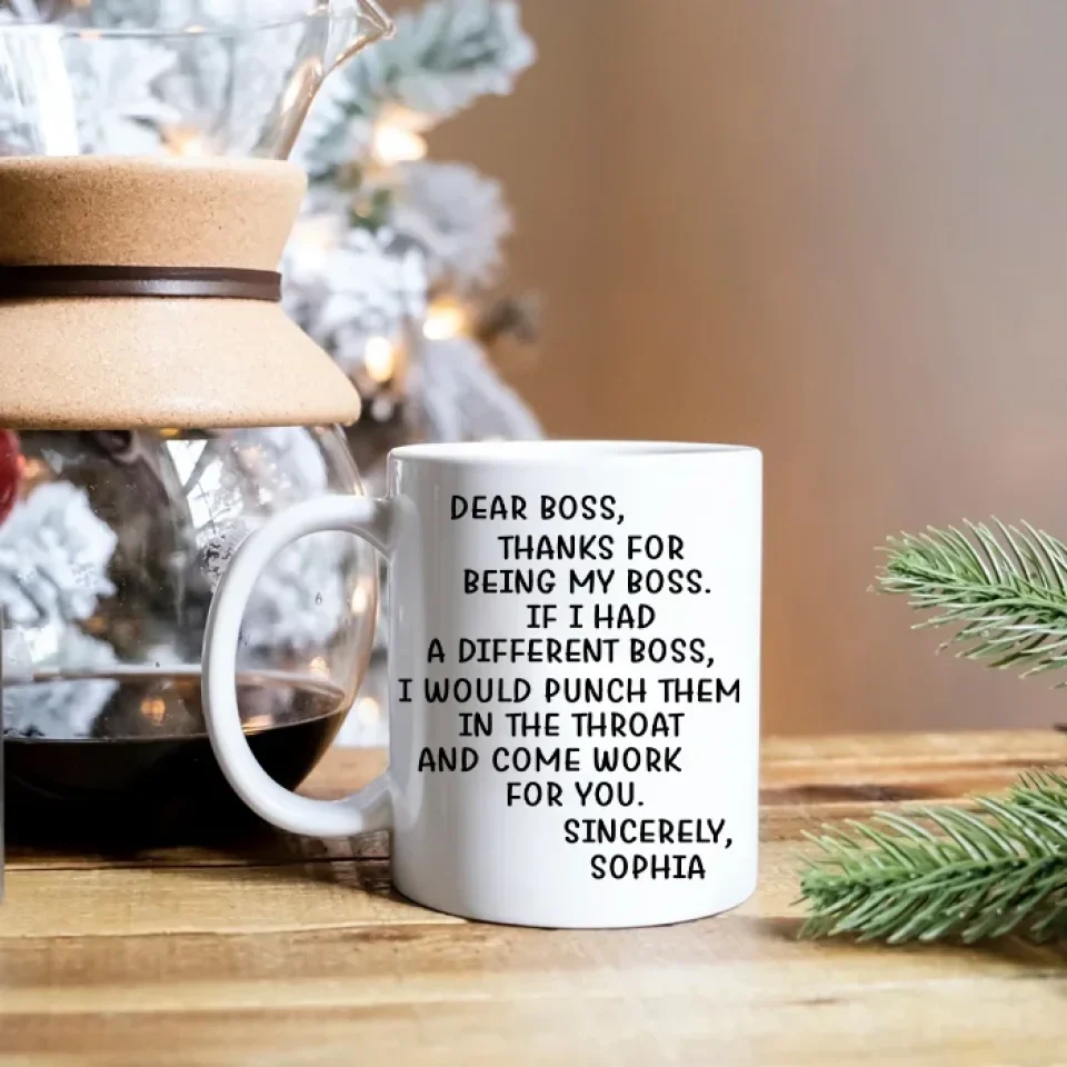 Thanks For Being My Boss - Personalized Mug - Appreciation Gift for Boss - Image 10