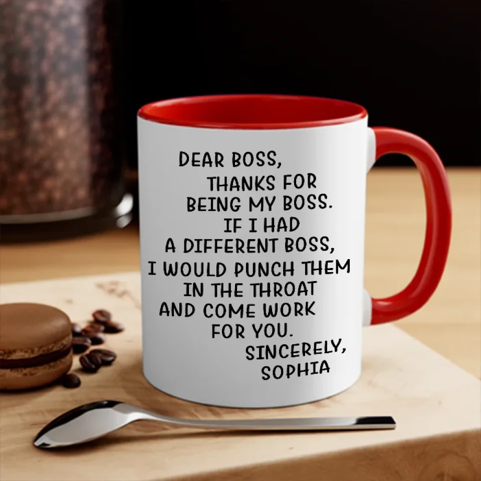 Thanks For Being My Boss - Personalized Mug - Appreciation Gift for Boss - Image 5