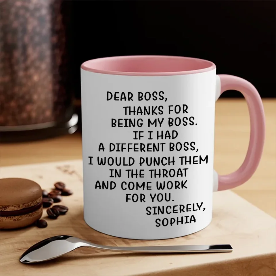 Thanks For Being My Boss - Personalized Mug - Appreciation Gift for Boss - Image 7