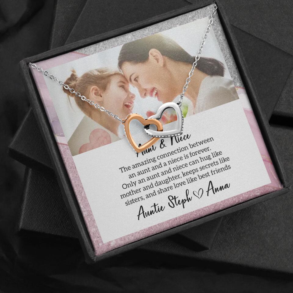 The Amazing Connection Between an Aunt and a Niece is Forever Personalized Necklace Gift for Niece - Image 12