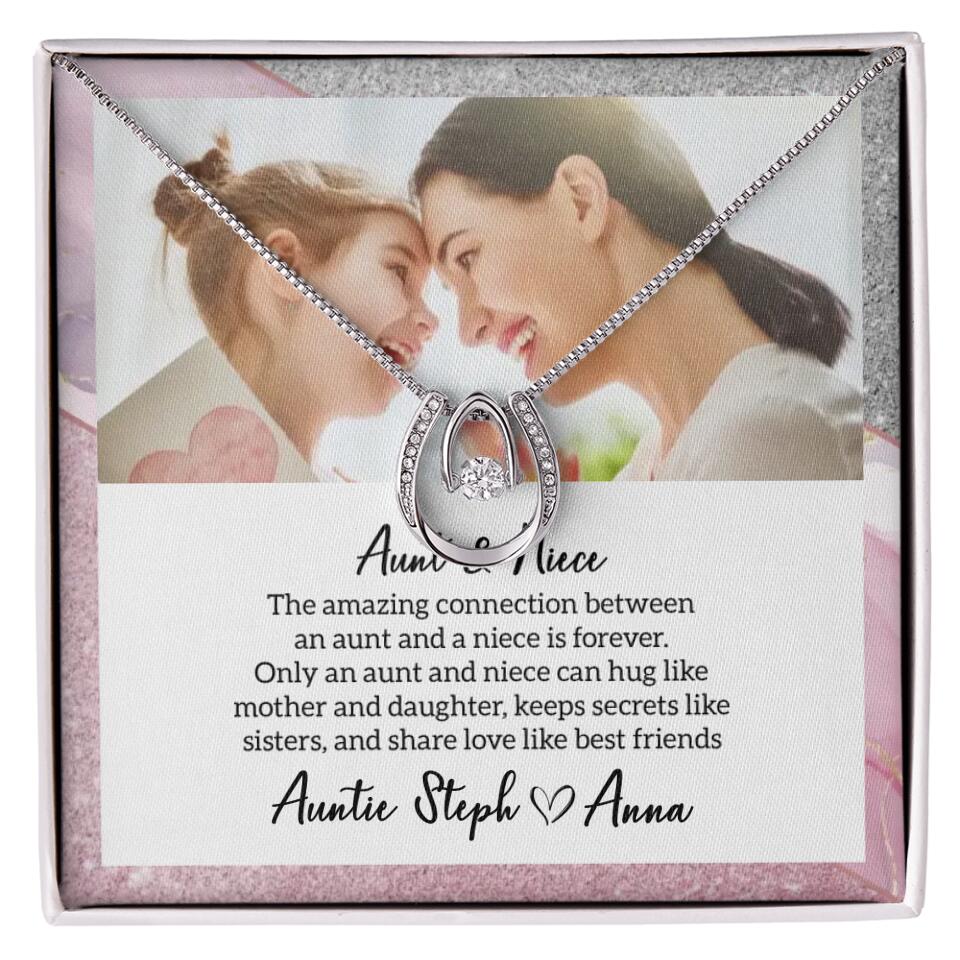 The Amazing Connection Between an Aunt and a Niece is Forever Personalized Necklace Gift for Niece - Image 24