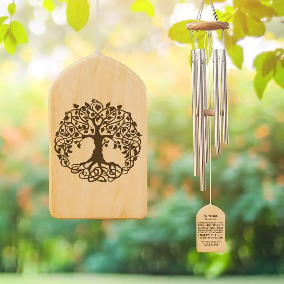 The Best Is Yet To Come Personalized Wind Chimes Retirement Gift - Image 4