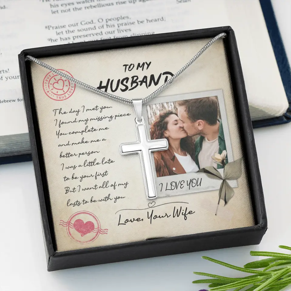 Personalized Valentine Gifts - The Day I Met You I Found My Missing Piece Personalized Necklace - Image 4