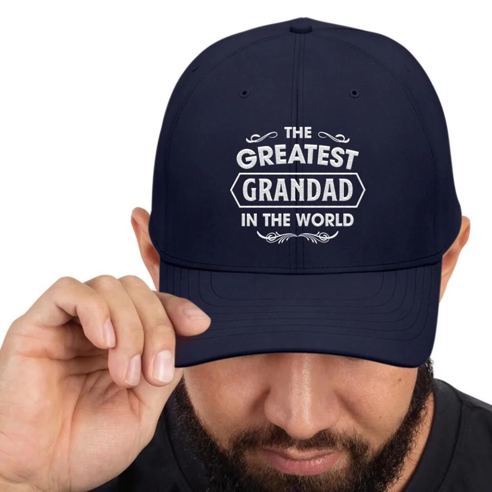 The Greatest Grandad In The World Personalized Twill Cap Gift For Grandfather - Image 10