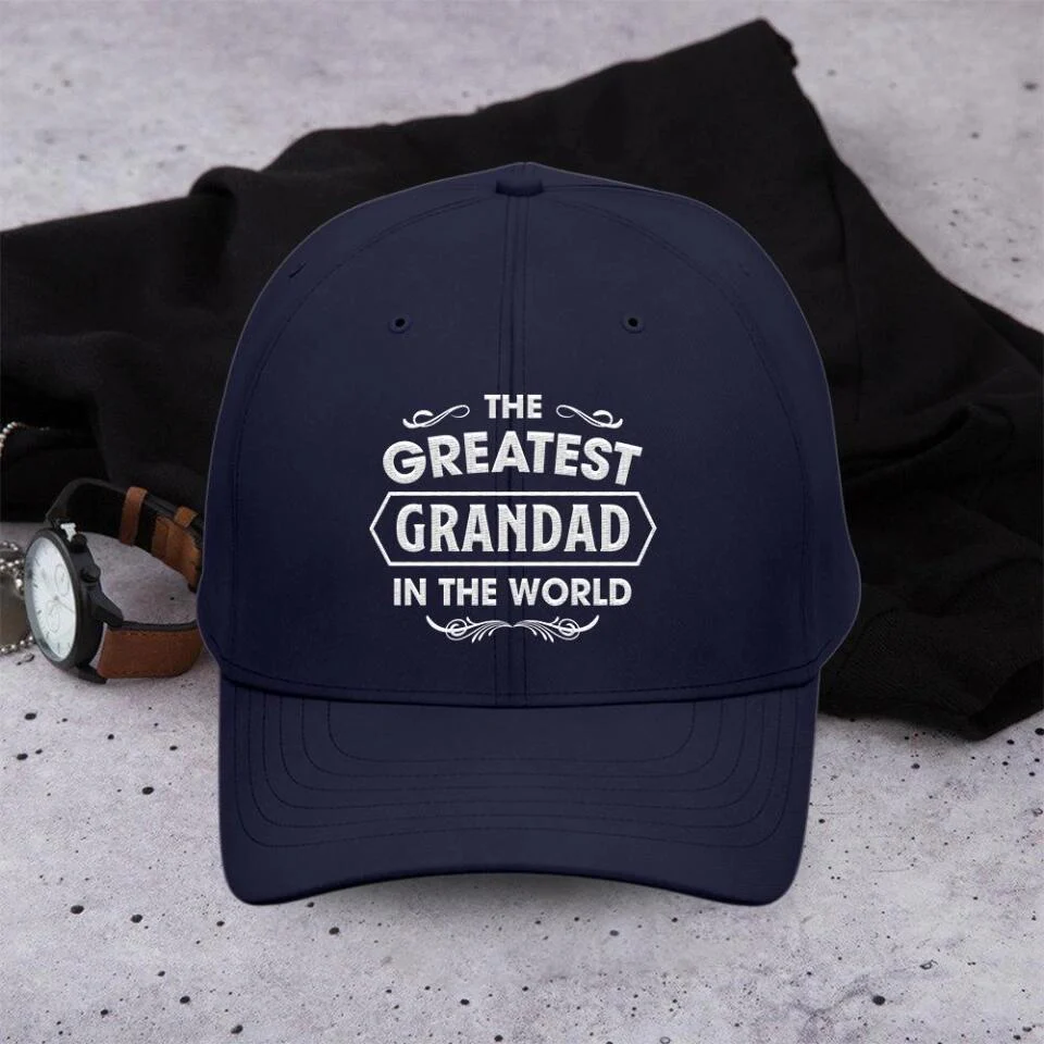 The Greatest Grandad In The World Personalized Twill Cap Gift For Grandfather - Image 11