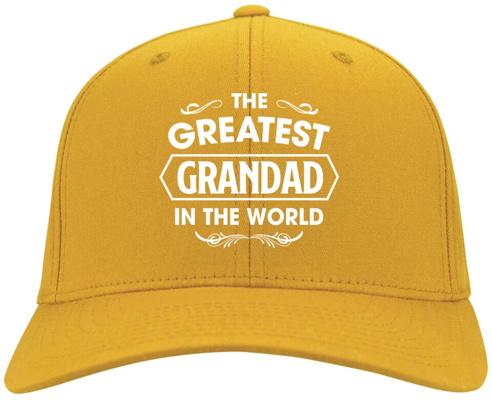 The Greatest Grandad In The World Personalized Twill Cap Gift For Grandfather - Image 3