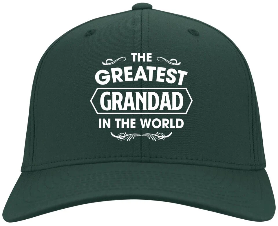 The Greatest Grandad In The World Personalized Twill Cap Gift For Grandfather - Image 4