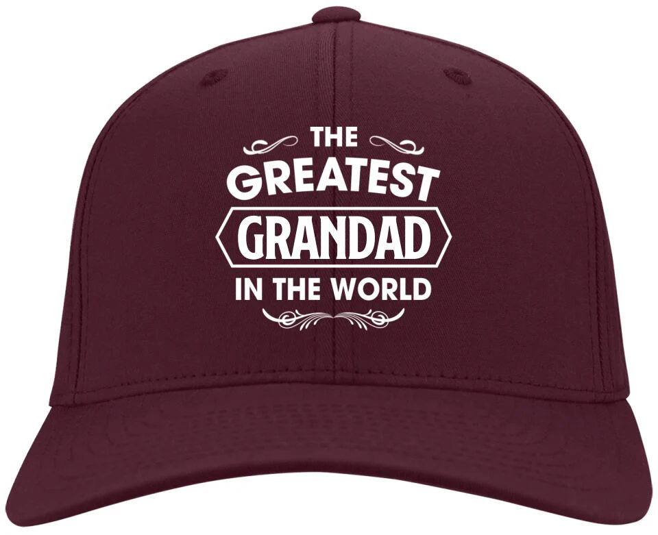 The Greatest Grandad In The World Personalized Twill Cap Gift For Grandfather - Image 5