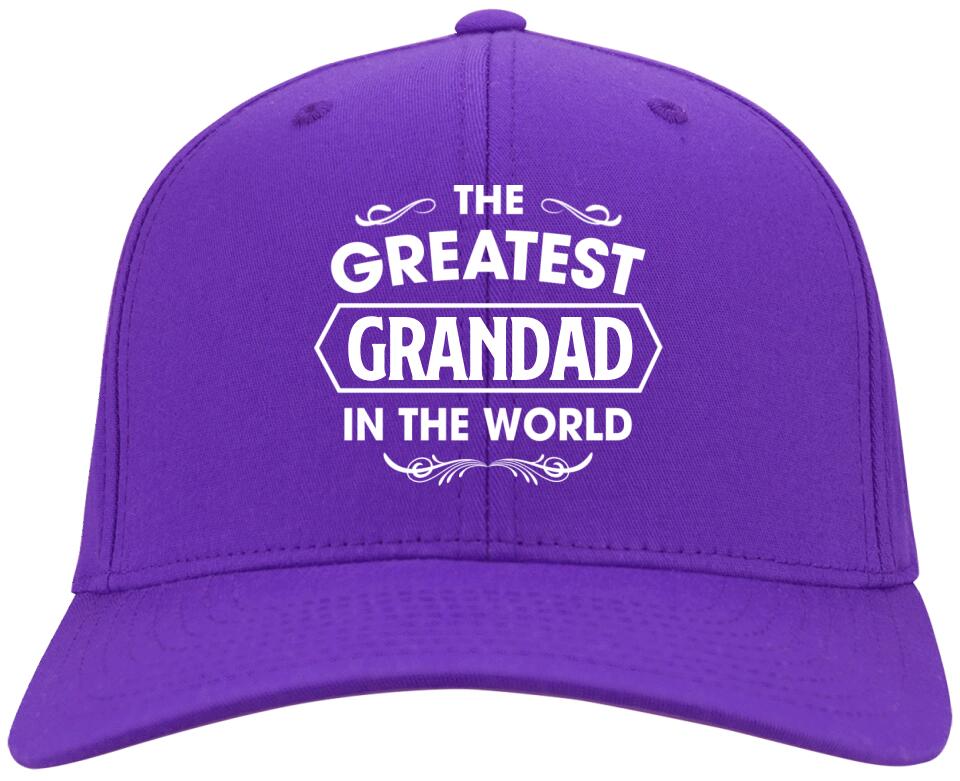 The Greatest Grandad In The World Personalized Twill Cap Gift For Grandfather - Image 6