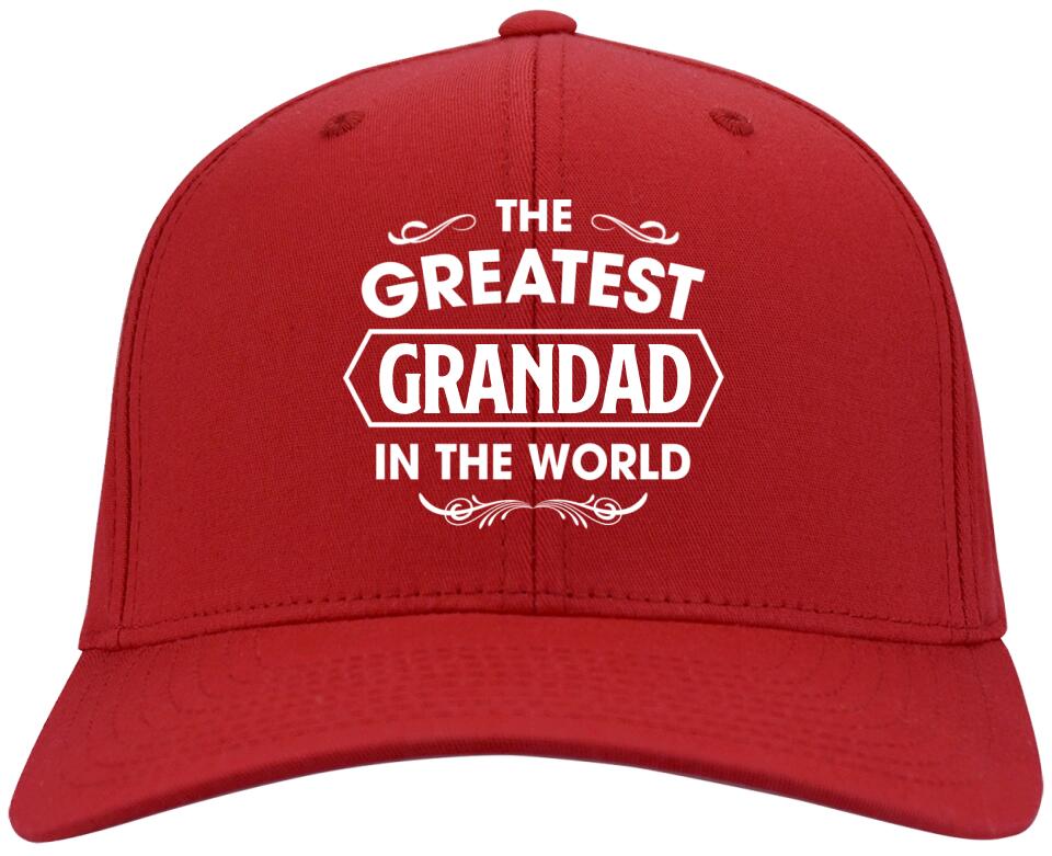 The Greatest Grandad In The World Personalized Twill Cap Gift For Grandfather - Image 7