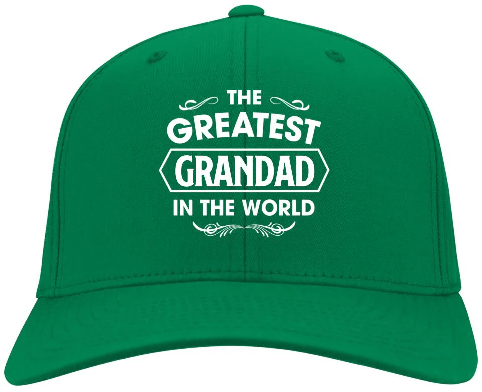 The Greatest Grandad In The World Personalized Twill Cap Gift For Grandfather - Image 9