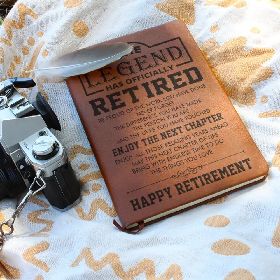 The Legend Has Officially Retired - Graphic Leather Journal - Image 4