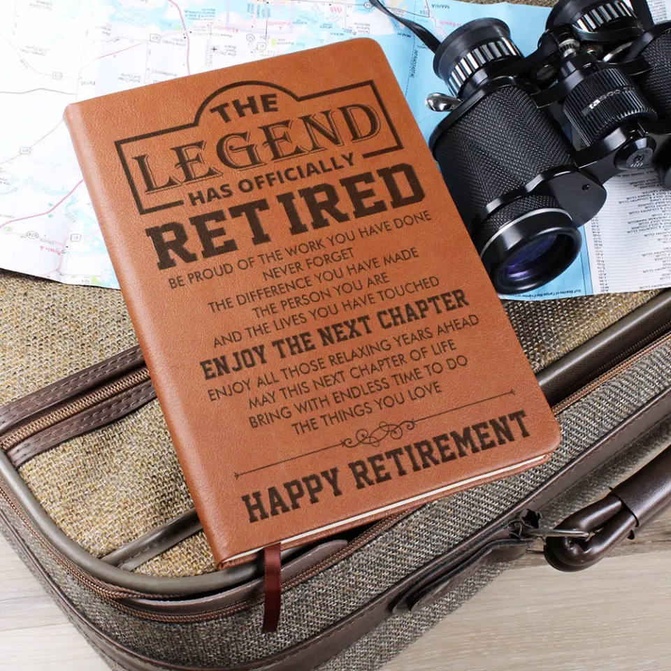 The Legend Has Officially Retired - Graphic Leather Journal - Image 6