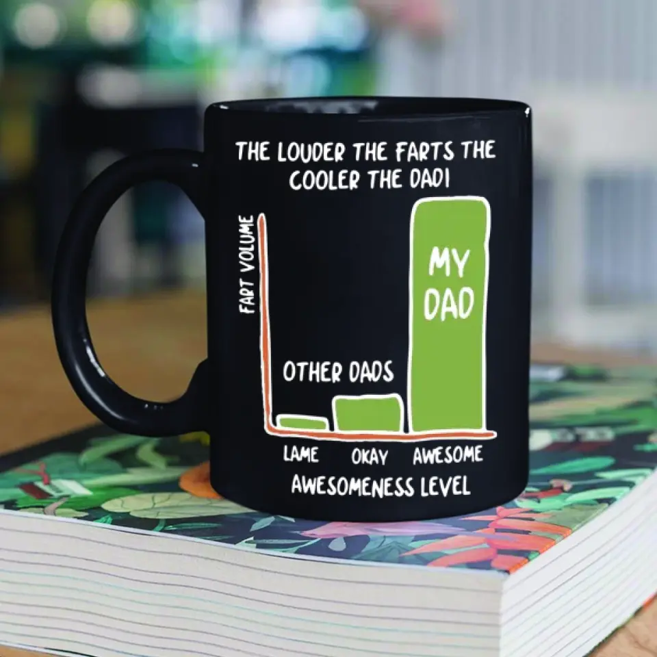 The Louder The Farts The Cooler The Dad White Mug Funny Father's Day Gifts - Image 14