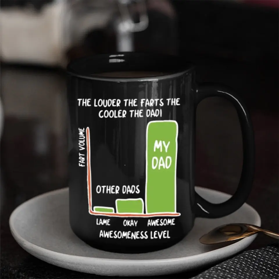 The Louder The Farts The Cooler The Dad White Mug Funny Father's Day Gifts - Image 15