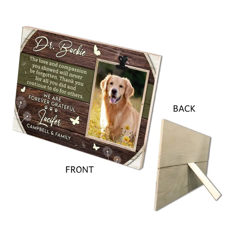 The Love And Compassion You Show - Custom Photo Clip Frame - Thank You Gift for Veterinarians - Image 6