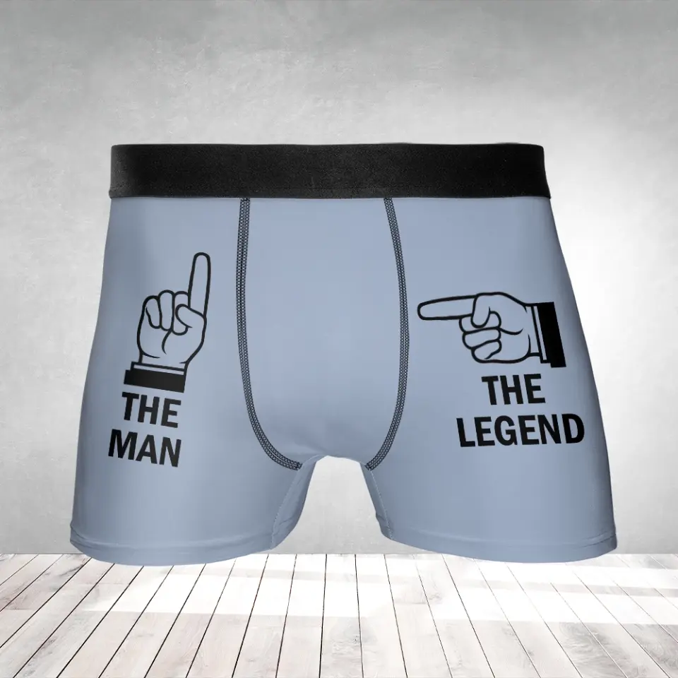 The Man The Legend Personalized Men's Boxer Briefs - Image 3
