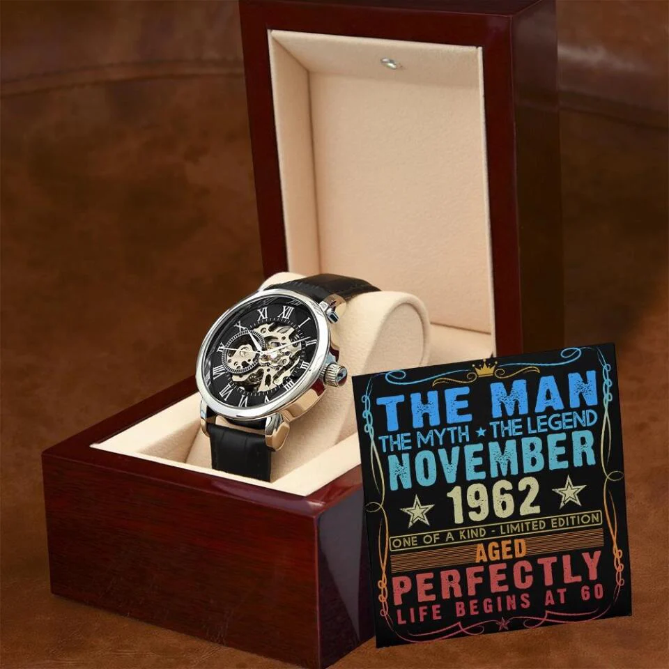 The Man The Myth The Legend One Of A Kind Limited Edition Personalized Luxury Watch - Image 3