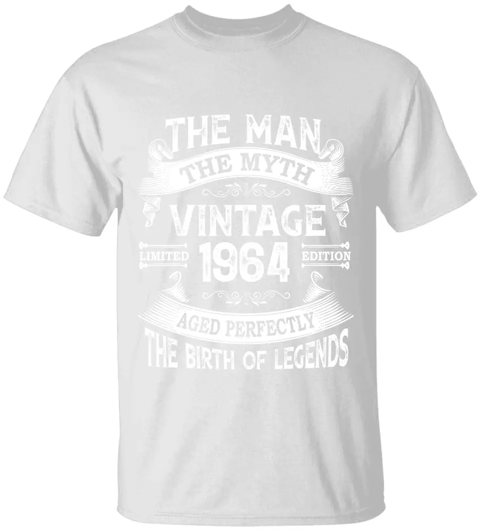 The Man The Myth Vintage Edition | Personalized T-shirt - Image 2