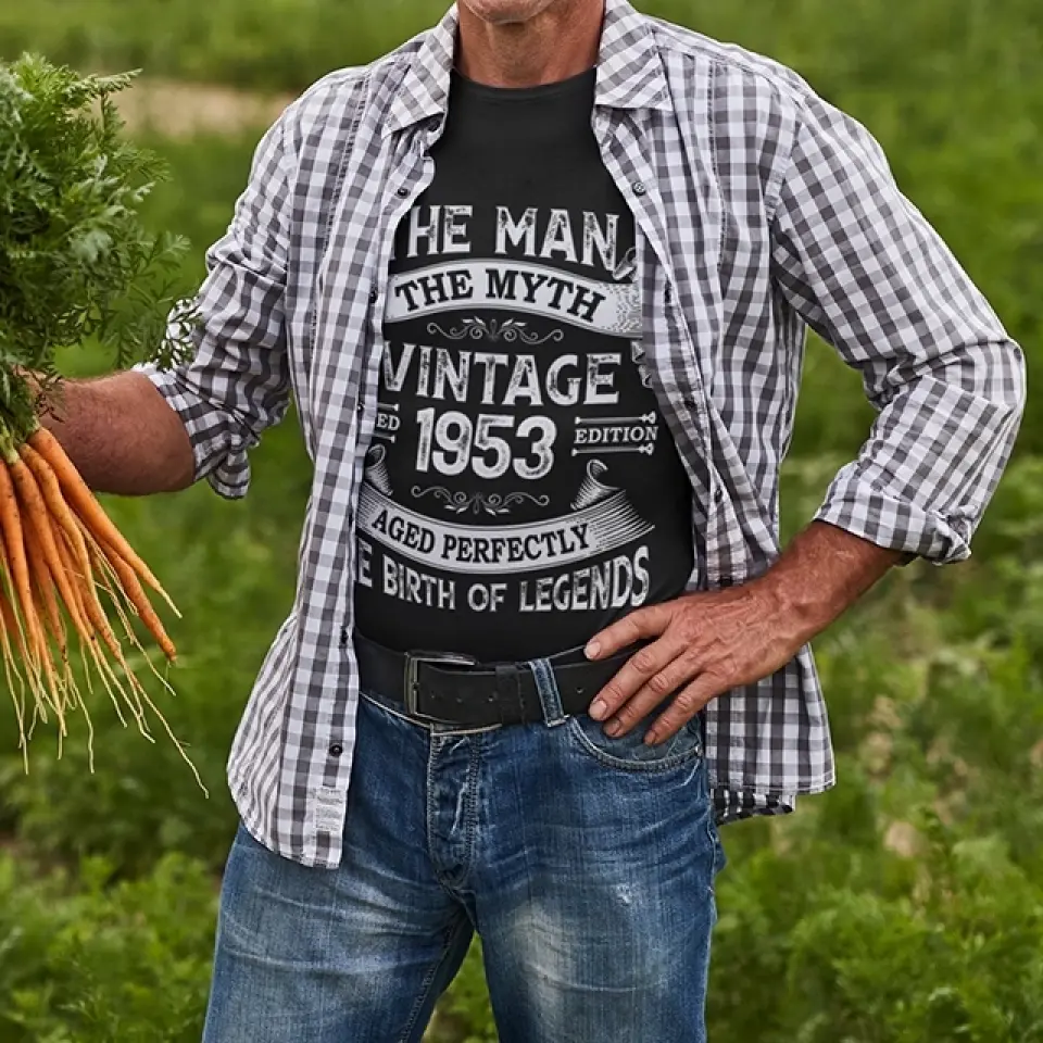 The Man The Myth Vintage Edition | Personalized T-shirt - Image 4