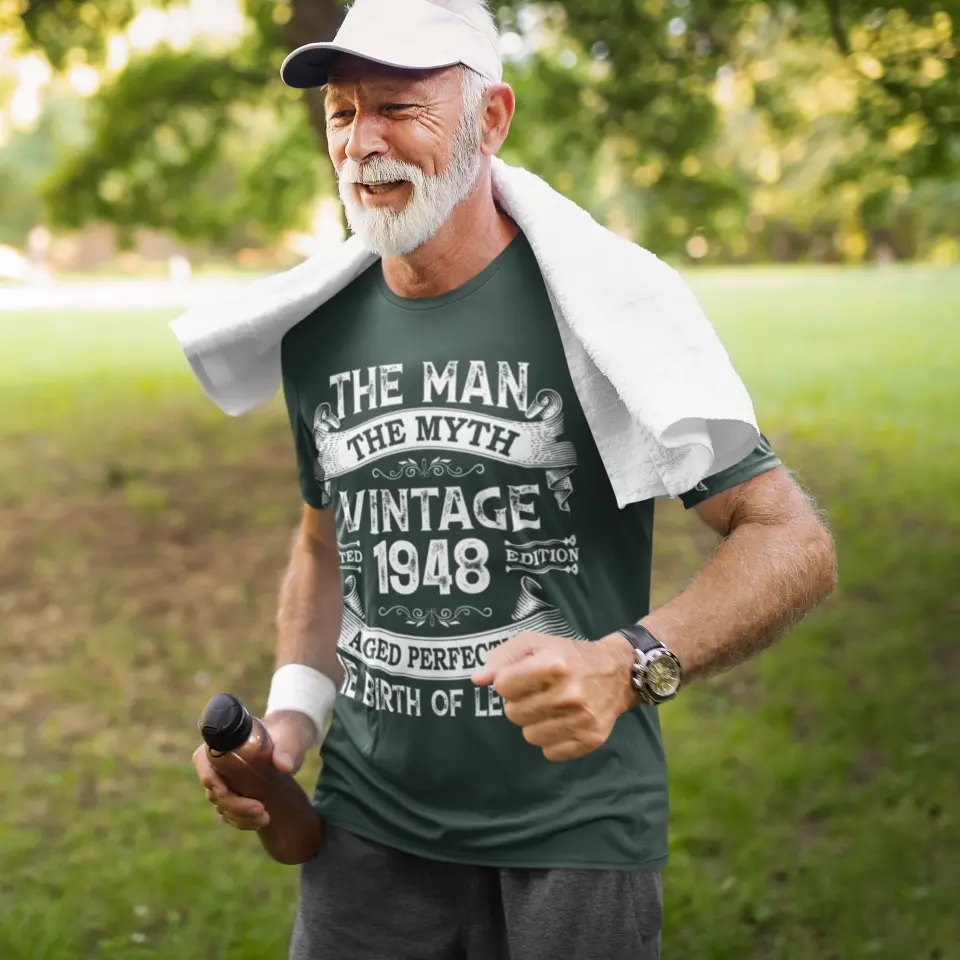 The Man The Myth Vintage Edition | Personalized T-shirt - Image 6
