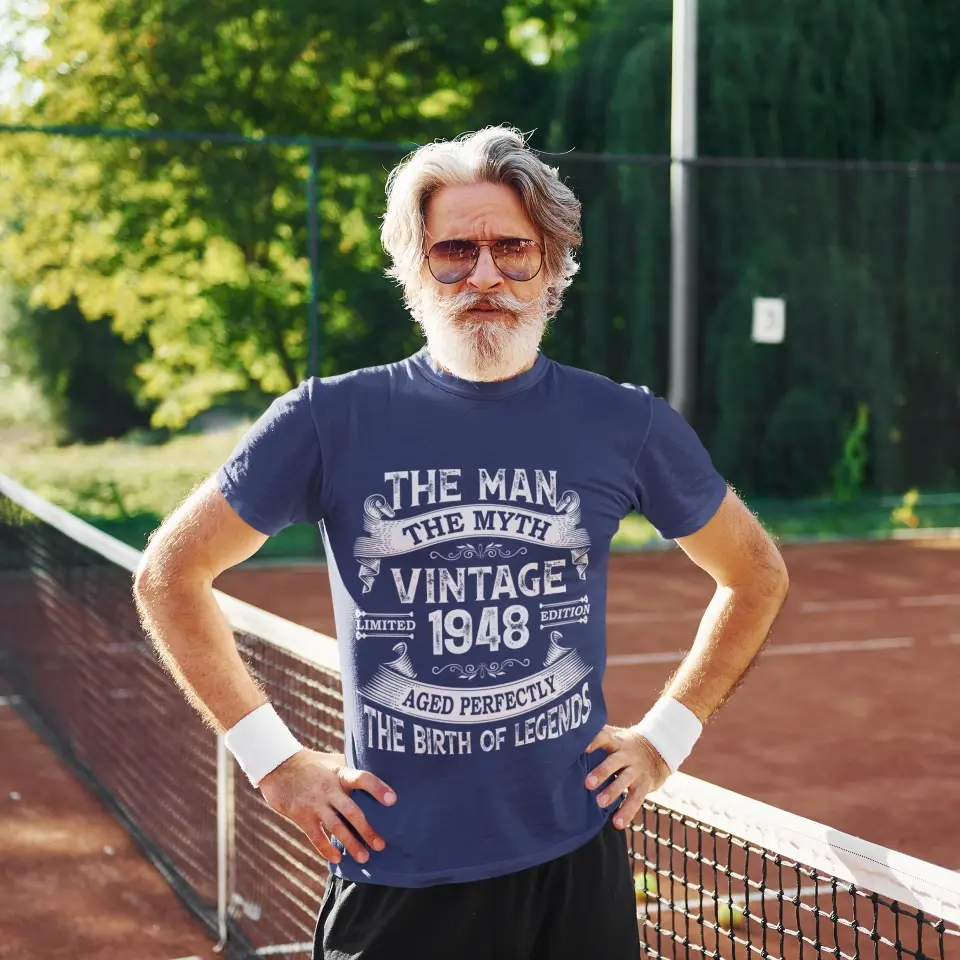 The Man The Myth Vintage Edition | Personalized T-shirt - Image 7