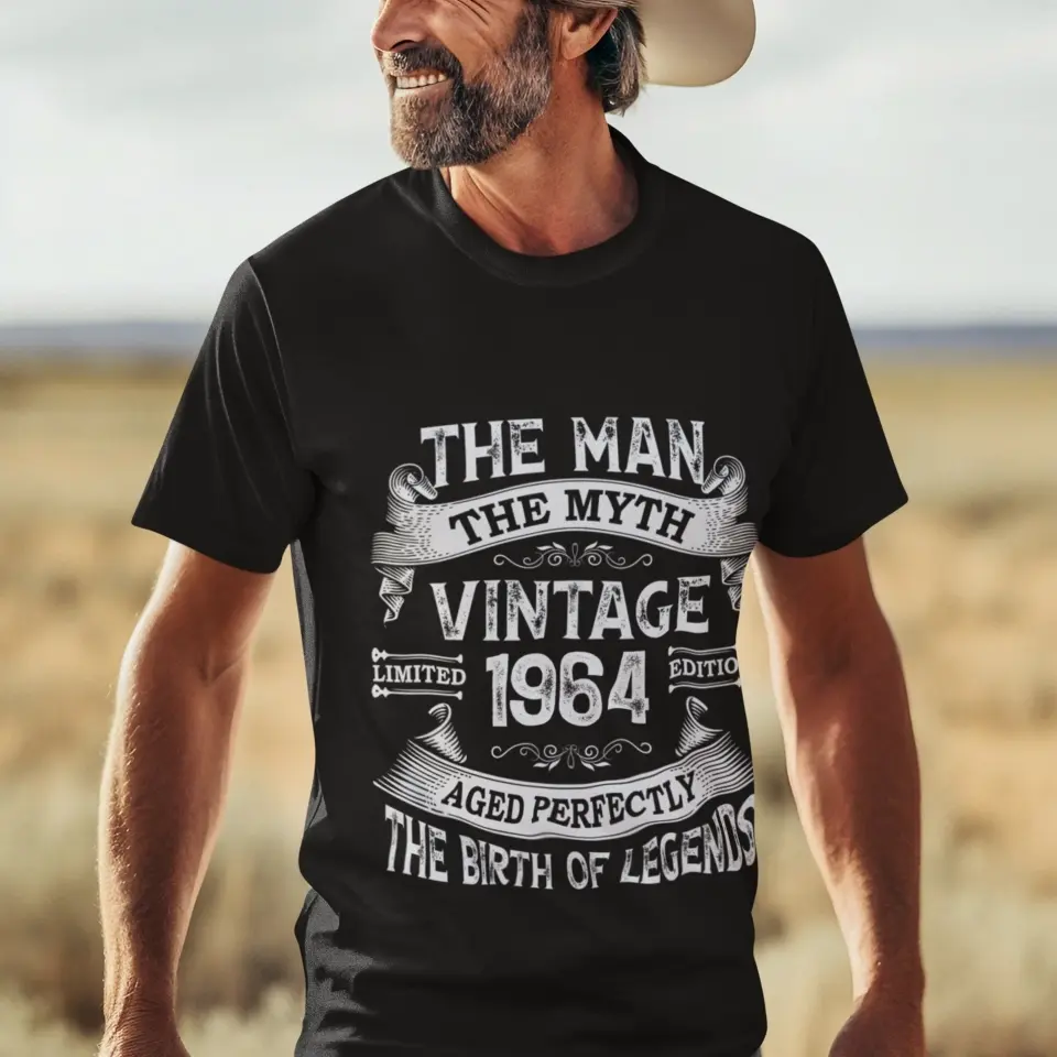 The Man The Myth Vintage Edition | Personalized T-shirt - Image 9