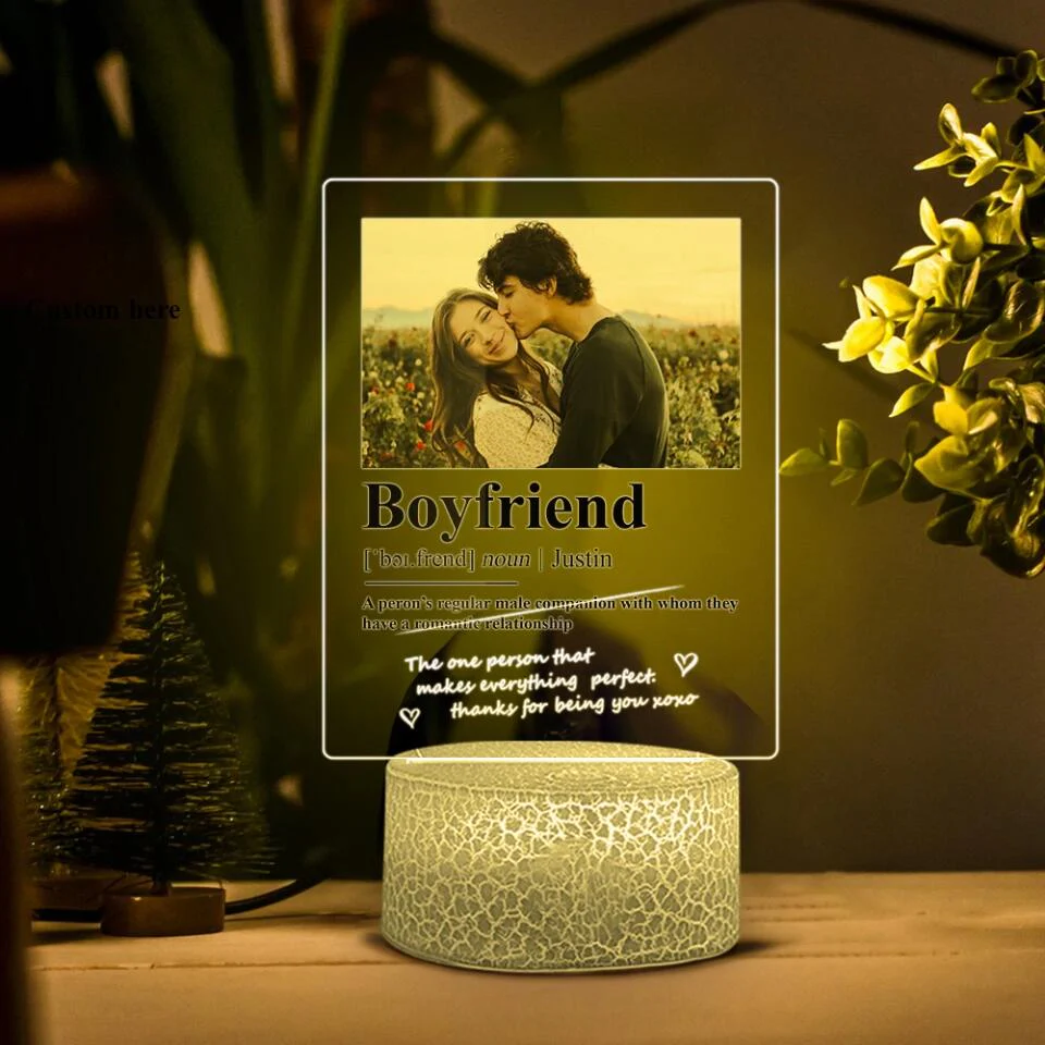 Personalized Valentine Gifts - The One Person That Makes Everything Perfect Thank You for Being You - Personalized 3d Led Light - Image 6